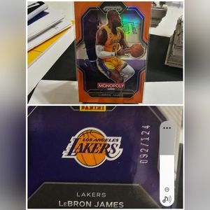 2023 Prizm Monopoly LeBron James Orange #92 of 124.
